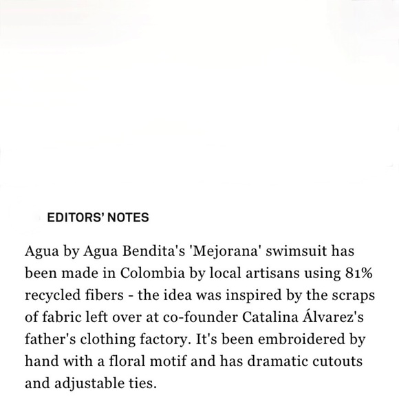 Agua by Agua Bendita Majorana Hand Embroidered Swimsuit size US8 and Pareo OS - Picture 12 of 14